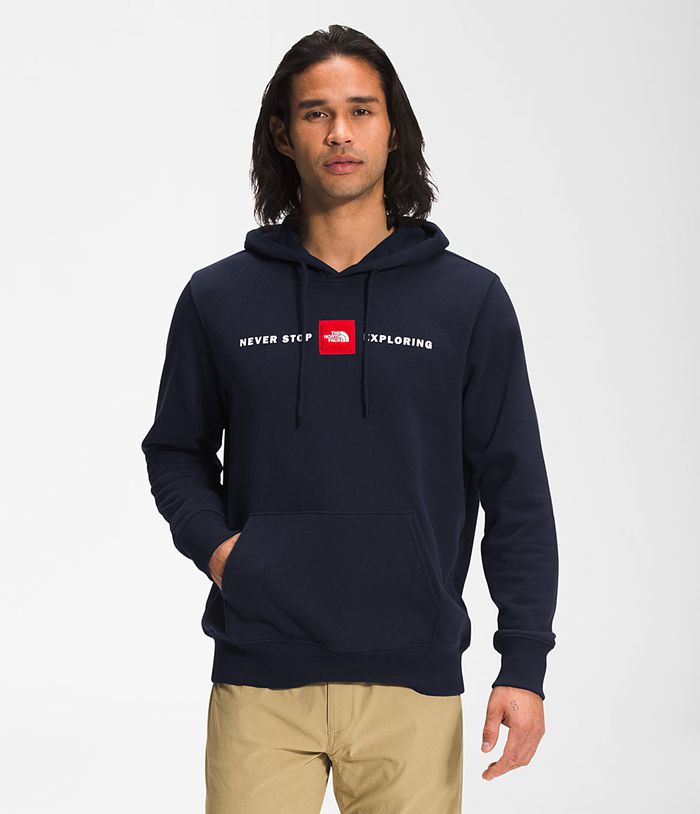 Sudadera Con Capucha The North Face Hombre Red’S Pullover - Colombia BJWDZX794 - Azul Marino